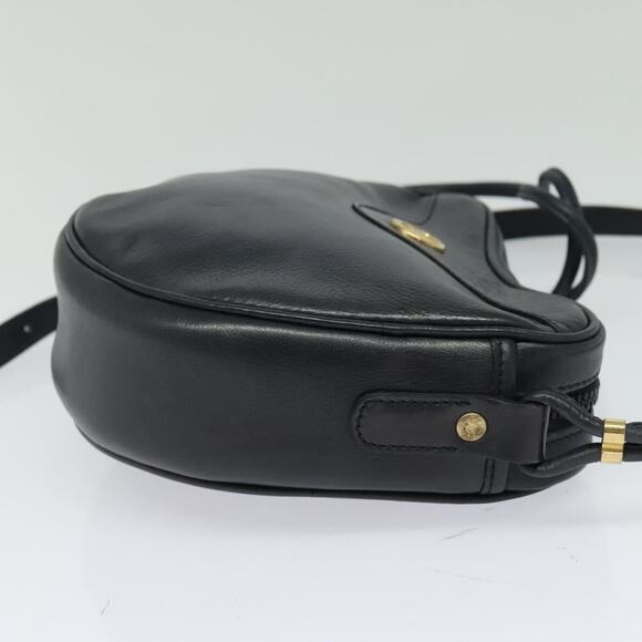 CELINE Shoulder Bag Leather Navy Gold - Picture 5 of 12